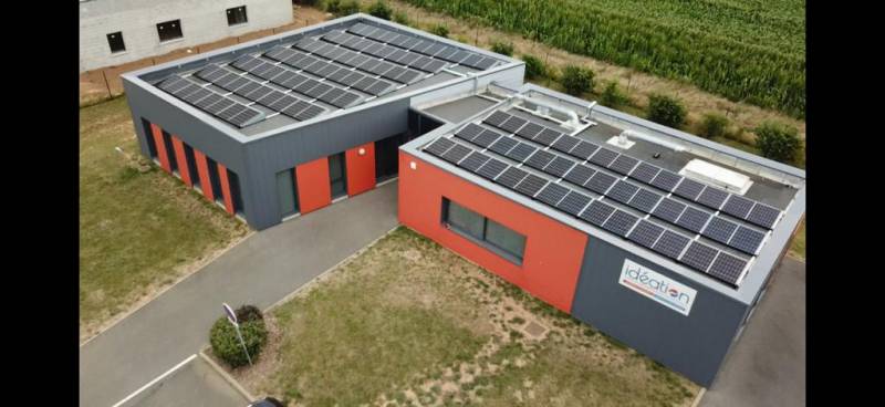 installation de panneaux photovoltaïques en autoconsommation pour une entreprise à Villers-Bretonneux dans la Somme